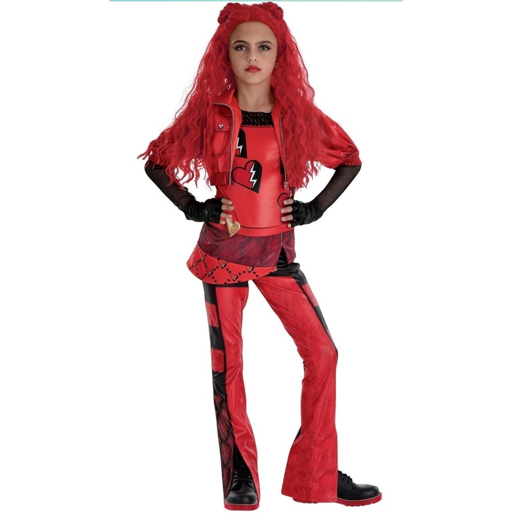 Disney Descendants 4 The Rise Of Red Deluxe Red Halloween Costume 12-14 Large